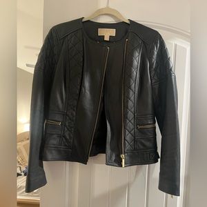 Michael Kors Leather Jacket Size small